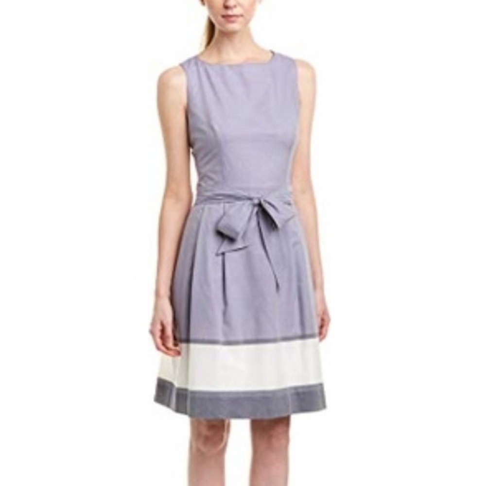Anne Klein Lavender and White Midi Dress